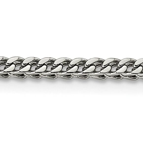 3mm Stainless Steel Franco Chain Necklace, 20 Inch - Picture 2 of 5
